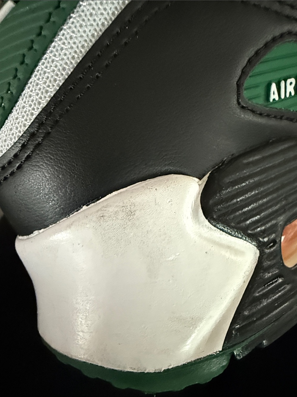 Nike Air Max Men's Athletic Shoes Green White Black Yellow - Picture 7 of 9